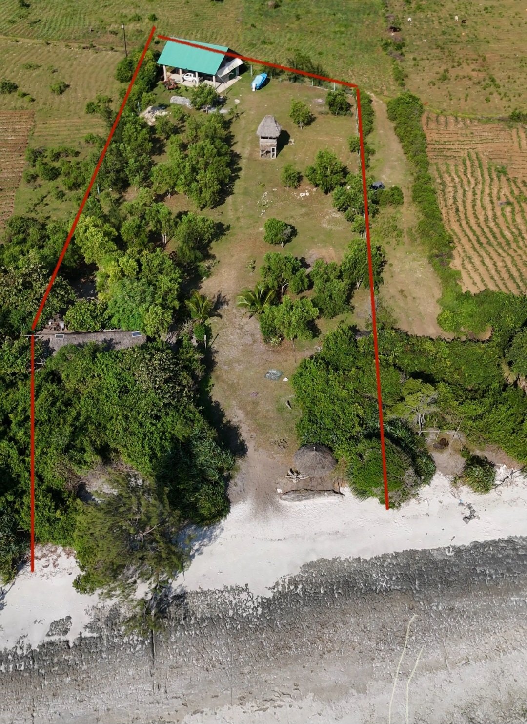 First-Line Beach Plot for Sale – Makangale, Pemba.